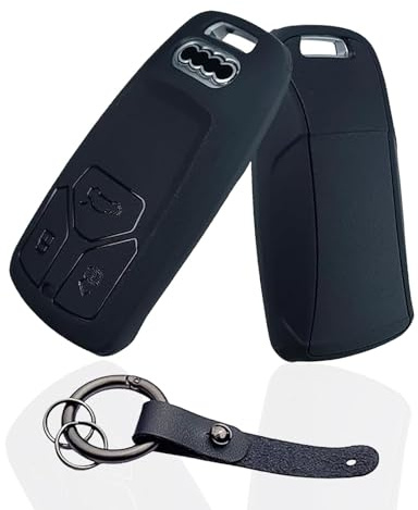Baisirui Autoschlüssel hülle,Kompatibel mit Audi Schlüsselhülle A6L A1 A7 A3 Q3 A4L Q5 Q7 TTS TT,Tpu Schlüsselhülle Cover, Schlüssel Hülle mit Schlüsselanhänger