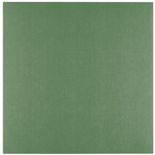 Florence Tonkarton 30,5 x 30,5 cm - 10 St. mit Leinen Struktur Pine (Grün) 250 g - Scrapbooking Bedarf und Bastelpapier für Kartenbasteln, Scrapbooking und Journaling - Reißfest Buntpapier