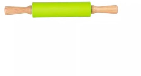 LVUNZJCA Rouleau à Pâtisserie Outil de roulement antiadhésif, Rouleau en Silicone, Rouleau à pâtisserie en Bois pour la Cuisine(Couleur:Vert,Size:38cm)