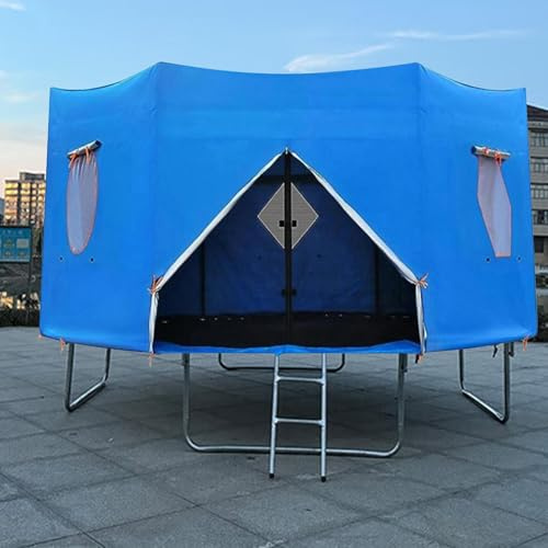 10/12/14FT Tente Trampoline - Couverture De Tente De Trampoline, Auvent De Trampoline, Tente De Trampoline Protection, Housse De Pare-Soleil pour Trampoline pour Trampoline Adapté À 8 Poteaux