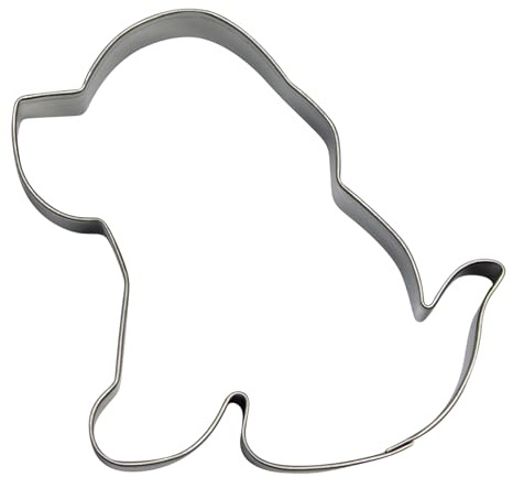 BekkiB - Cortador de galletas Perro - aprox. 7,2 x 6 cm - Molde de acero inoxidable apto para lavavajillas - Para hornear galletas - También para galletas de perro o golosinas - 8037