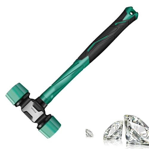 Rubber Hammer - Flooring Hammer | Heavy Duty Rubber Hammer Heads | Non-Slip Rubber Hammer Mallet for Dorm Bed | Portable Double-Sided Soft Mallets Rubber Hammer Heads for Floor Home