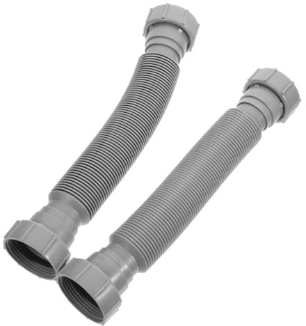 KITANDOVE Basin Drain Pipe Replacement 2 Pcs Expandable Flexible Drain Hose Sink Drain Extender for Outdoor Use