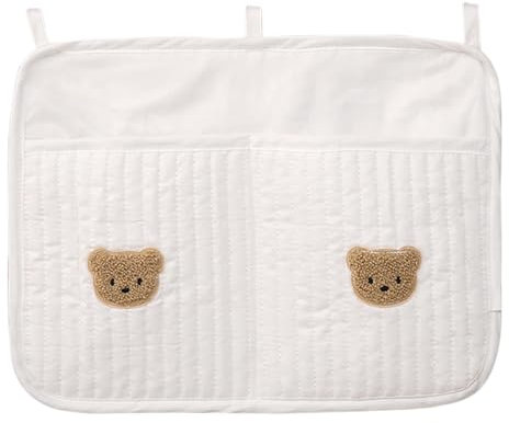 Babybett Organizer, Kinderzimmer Hängender Bett Organizer Mit 2 Taschen, Kinderzimmer Organizer Beistellbett Baby Betttasche Spielzeugtasche, Aufbewahrungstaschen Für Betten Für Windeln Kleidung Spiel
