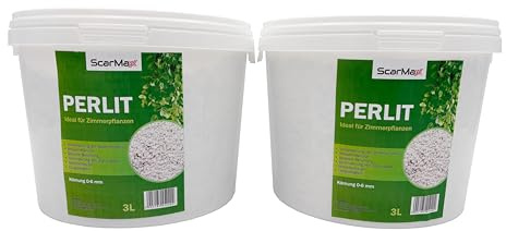 ScarMaxx - Perlite für Pflanzen 6L, Garten-Perlit Körnung 0-6 mm, Verbessert die Wasserdrainage, Expandierte Perlite, dient zur Wasserspeicherung, Bewurzelung oder Anzucht