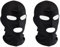 LIUQOBN 2 Pieces Full-Cover Open Mouth Mask With Open Eyes, Breathable Elastic Black Face Mask,Cosplay Costume Hood Unisex Headgear For Halloween Party Costume Men Adult Women