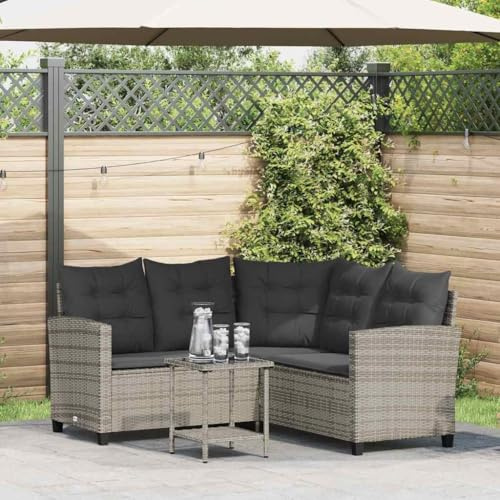 Festnight Balkon Lounge Klein L Form Ecklounge Gartenlounge Set Rattan Lounge Möbel Outdoor Balkonmöbel Kleiner Balkon Sofa Terrassenmöbel Gartenmöbel Loungemöbel Ecksofa