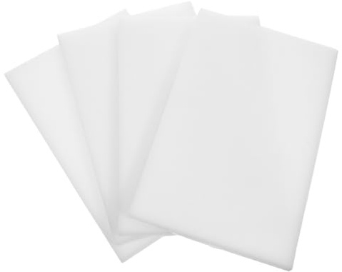 MOKKHNB Lot de 4 porte-éponges à bijoux - En éponge blanche - Pour bagues et boucles d'oreilles - Organisateur élégant avec fentes pour le rangement et la présentation de bijoux