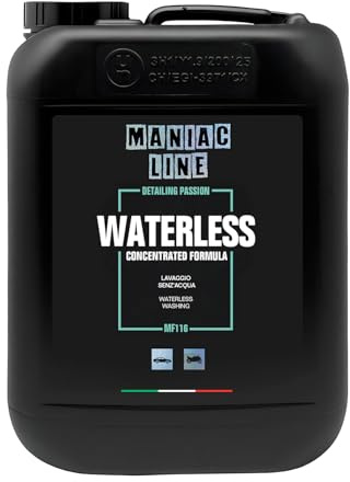 Maniac Line Waterless, Detergente Auto Concentrato Senza Acqua, Formula Professionale, 5L