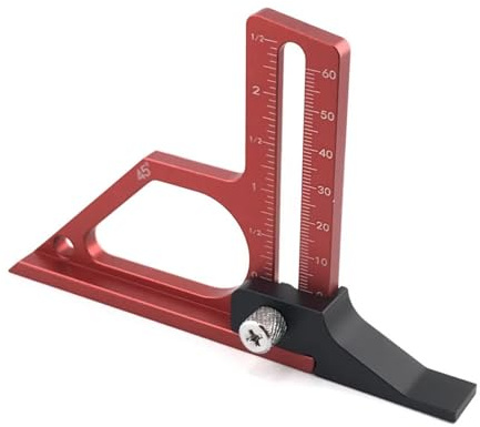Höhenmesser, Tiefenmesser, Holzbearbeitungswerkzeug, Einstellungsblock für Tischsäge, Oberfräse, Tischbohrer, Säge, Tiefenblock