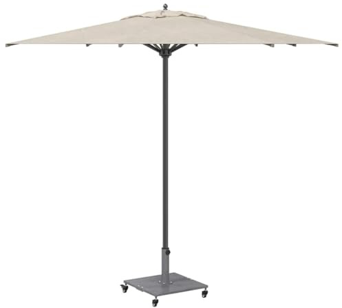 vidaXL Sonnenschirmständer 26.75 kg Dunkelgraue Holzoptik Quadratisch