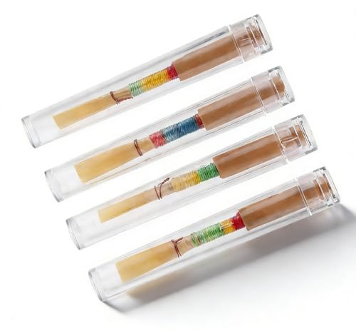 Oboenrohr Set, 4 Stück Rohrblatt Oboe Medium Weich, Kunststoffbox - Hohe Klangqualität, Einfaches Aufbewahren, Für Anfänger und Spieler