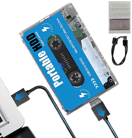 Retro Disk Game - Pocket Super Console | Console di plug and play videogiochi con oltre 60000 giochi, dischi per disco rigido esterno, output 'interfaccia multimediale alta 4K per il d