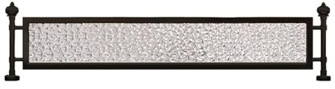 Kommerzieller Glas-Trennwand für Essbereiche – 70,1 x 30,5 cm, schwarzes gehärtetes Glas, Trennwand aus gehärtetem Glas, eleganter niedriger Zauntrenner für Restaurants und Hotels, stilvolle