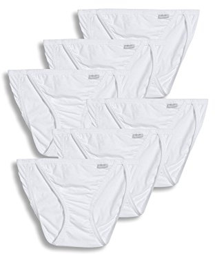 Jockey Women's Underwear Elance String Bikini - 6 Pack, White, 6