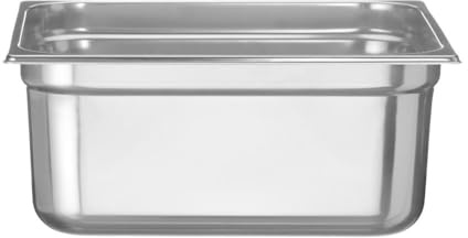 HENDI Contenitore Gastronorm, GN 2/3, resistenza termica -40 °C a 300 °C, compatibile con i forni a convezione, frigoriferi, bagno María, chafing dishes, 13L, 354x325x(H)150mm, acciaio inox 18/10