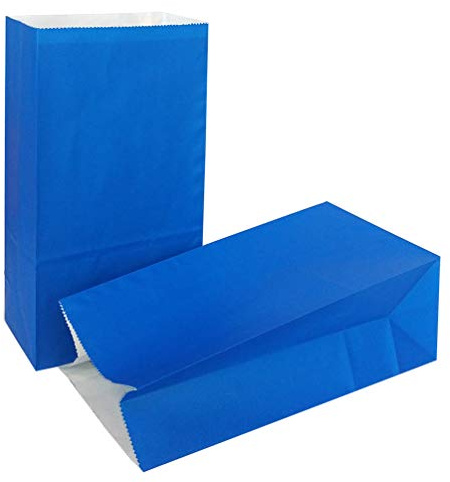 KEYYOOMY Kleine Papiertüten 24 CT Royal bedruckte Partytüten für Hochzeit Dusche Kindergeburtstag (9,4 x 13 x 7,9 cm)