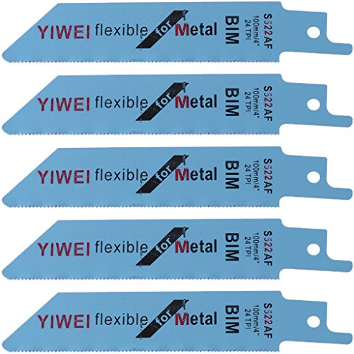 BIlinli 5 Stücke S522AF 100mm 4BIM Säbelsägeblätter Set Flexible Für Metall
