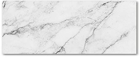 Splashback 125x50 cm Waterproof Glass Behind The Countertop Sustainable Anti-Splash Wall Panels Tempered Glass Heat Resistant Decoration - Marble