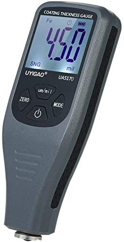 preciso Calibro di spessore, display LCD digitale Vernice del palmare Protezione del rivestimento di spessore del rivestimento con funzione Auto Fe / NF Sonda 0-1300UM per strumenti per auto Convenien