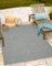 Mia's Teppiche Adora - tappeto moderno, stile boho, adatto per uso interno ed esterno, soprattutto piatto, ideale per cucina e sala da pranzo, grigio, 140x200cm