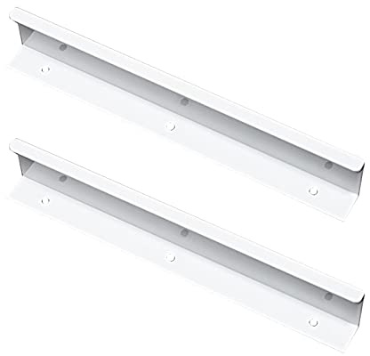 2 Stück Versteckter Schrankgriff Möbelgriffe Weiß Aluminium Türklinken Modernes Küchengriffe Türgriff Schubladengriff Knöpfe für Kleiderschrank,Schlafzimmer,Badezimmer (Total length 1000mm)