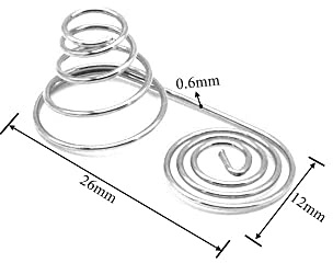 Asahi Jia Battery Contact Spring/AA Battery Spring Contact 12x26mm Positive And Negative Spring Coil Conical Comprerssion Spring (Color : FW-DCTH5FZ12x26, Size : 10pcs)