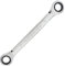 FOCMKEAS Double Box End Ratcheting Wrench 10mm x 11mm Metric 72 Teeth 12 Point Ratchet Gear Spanner Tools, Heat-Treated CR-V