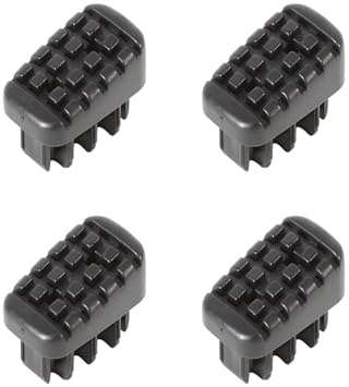 Hailo Leiter-Fuß-Set - Ersatzfüße für Hailo Trittleitern wie L20, L40, L50 und L60-35 x 20 mm Holme - 4 x Leiterfüße - Schwarz