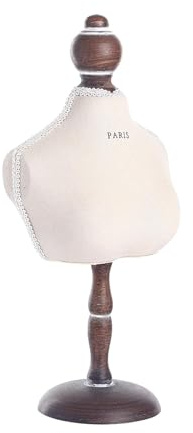 UxicRuya Busto per Collana, Espositore per Gioielli, Busto per Esposizione, Collana, Presentazione, Manichino per Scaffali, Showroom, Fiere, con Supporto