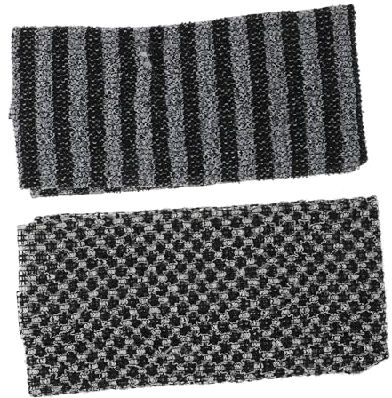 ORFOFE 2st Badetuch-zurückziehstreifen Badreiniger Rückenschrubber Im Japanischen Stil Badereiniger Für Die Körperhaut Rückenschrubber Reinigungstuch Rückenhandtücher Black