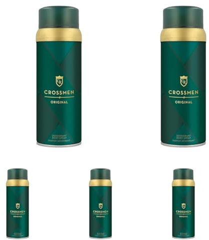 Crossmen Original Desodorante para Hombre - 150ml (Paquete de 5)