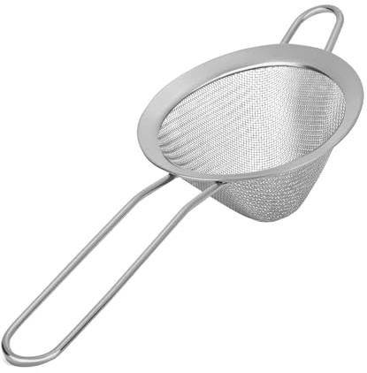 Cocktail Strainers - Small Sieve for Bartending, Coffee, Tea, Baking & More - Fine Mesh Metal Sieve, Matcha, and Mini - Perfect for Cocktails and Culinary Uses