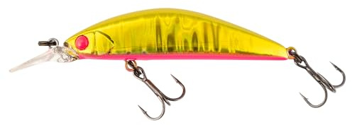 Illex Tricoroll GT 56 MD F Wobbler 4,3g Hardbait Kunstköder Forellen Barsch Rapfen 5,6cm Gravity Transfer System Süßwasser Fließgewässer Made in Japan #10 Drillinge 1,0 - 1,2 m Schwimmtiefe