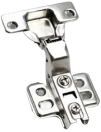 2 uds bisagra hidráulica de acero inoxidable amortiguador gabinete muebles bisagra gabinete amortiguador engrosado puerta bisagra forma de copa 35mm(Insert 1PC)