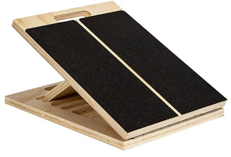 Incline Stretch Board - Adjustable Foot Trainer, Durable Ankle Exercise | Wooden Slant Board for Daily Fitness, Knee, Leg Strength, Heel Mobility, Gym or Home Workout Use