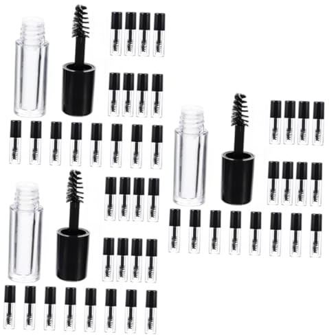 Healvian Tubo De Rímel Vacío Reutilizable Con Cepillo Para Pestañas Y Cejas Para Diy Y De Diseño Portátil Y 20 Piezas*3
