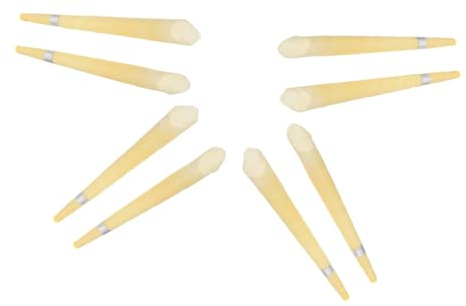 Beatifufu 8 piezas Velas para Oído Forma de Trompeta Unidades Cera de Abejas Aromaterapia Picor Polvo Limpieza Auricular