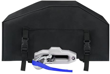 dzqad Protective Winch Cover - Waterproof 8000-12000lb Winch Cover - Weather Resistant Guard | for ATV Truck Trailer Motorcycle Marine Van Offroad Yacht