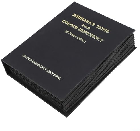 2025 Ishihara Bewertungsbuch für Farbblindheit, 38 Platten für professionelle Tests