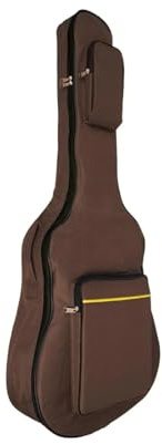 NDSJAIE Universal gitarrväska 41 tum akustisk gitarr fodral med flera fack, Kaffe, Taglia Unica, One Style