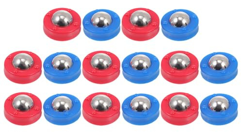 GALPADA 30 Discos de Tejo de Mesa Rojos y Azules Mini Rodillos para Curling Accesorios Deslizantes para Juegos de Mesa Repuestos para Tejo Ideales para Fiestas y Juegos Sociales