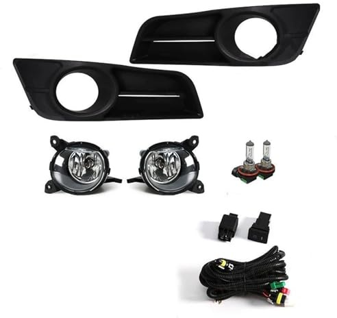 Genérico Faros Antiniebla Para Toyota Para Corolla 2004-2006 Versión Europea Lámpara Antiniebla DRL Cubierta Luces Circulación Diurna Parrilla 12V Antiniebla Delantero(Halogen)