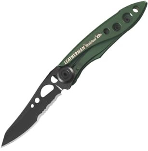 Leatherman Skeletool KBx - Versatile Coltello a Lama Combinata, Apribottiglie Integrato - Acciaio Inox 420HC - Verde oliva