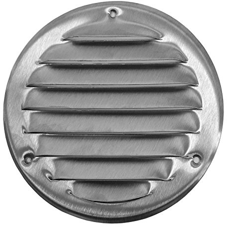 150mm Braun Lüftungsgitter Rund mit Schrauben - PVC Abluftgitter Kein Insektenschutz - Lüftung Gitter Verschrauben Insektenschutzgitter Belüftungsgitter Entlüftungsgitter