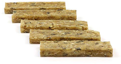 DOGBOSS 100% Natur Kauriegel, Hundeleckerli, gesunder Hundesnack, Rinderhaut mit Dorsch, 5 Stück 15 cm