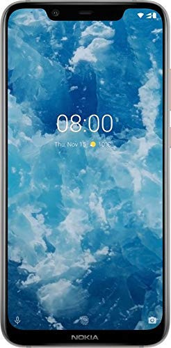 Nokia 8.1 6.18-Inch Android 9 Pie Smartphone with 4GB RAM with 64GB storage (Single Sim) - Steel (Refurbished)