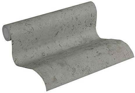 A.S. Creation New Walls Vliestapete Beton-Optik 10,05 m x 0,53 m - Grau, Beige - Tapete leicht strukturiert - 374291