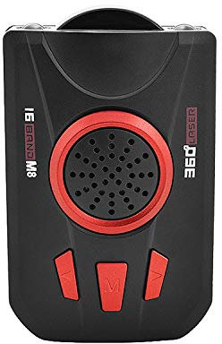 YONGYAO Universal Car Radar M8 Full Bande Radar à Balayage Indicateur d'avertissement Avertisseur de Vitesse Compteur de Vitesse-Noir Rouge