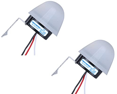 2 uds AS-20 AC 220V automático encendido apagado fotocélula interruptor de luz de calle fotointerruptor